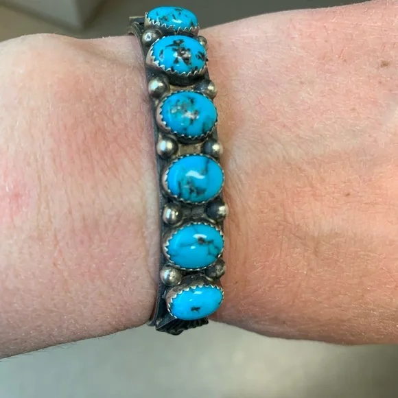 Native American bracelet made by well known artists EL Billah - Picture 4 of 7